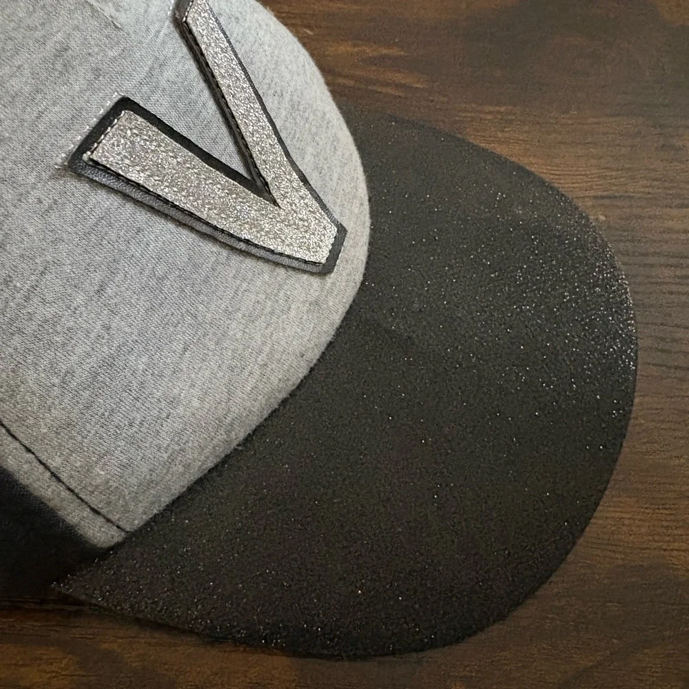 Justice V-Emblem Kids Black and Gray Cap‎